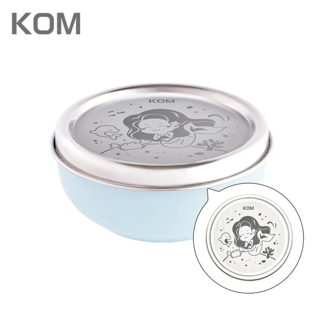 KOM 316不鏽鋼磨砂兒童隔熱碗-夢想系列