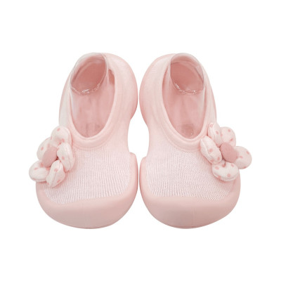 Ggomoosin 學步襪鞋 - 粉紅小花妞 (短版)