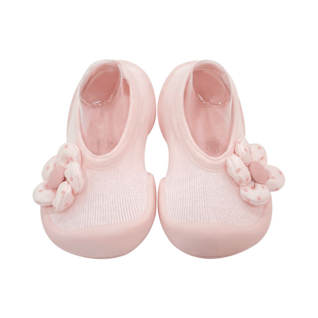 Ggomoosin 學步襪鞋 - 粉紅小花妞 (短版)