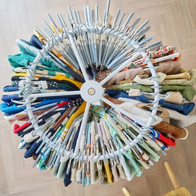 韓國PLAFARM 移動式旋轉吊衣桿