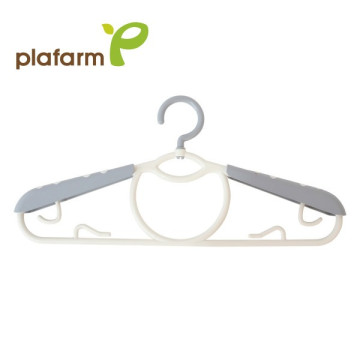 韓國PLAFARM 大人伸縮衣架-芝麻灰(5支/組)
