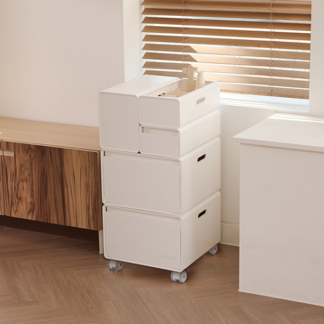 韓國PLAFARM 舒芙蕾收納櫃-輪子(一組4入)