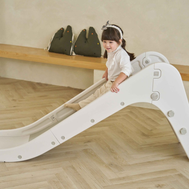 韓國ALZIPMAT 輕奢木質風圍欄G +溜滑梯