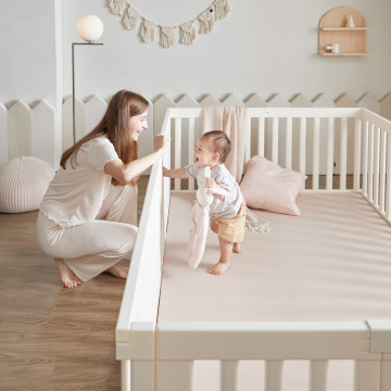 韓國ALZIPMAT 輕奢木質風圍欄S +一片式地墊S組合