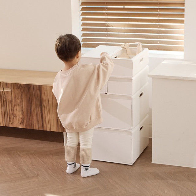 韓國PLAFARM 舒芙蕾收納櫃-輪子(一組4入)