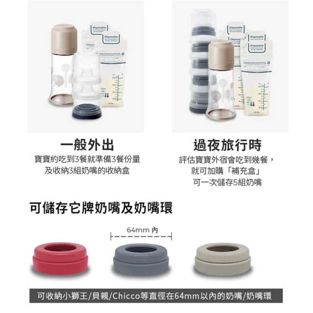 MOTHER-K 積木式奶嘴收納補充盒