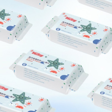 Nuby 海洋奇遇HOLD濕巾(6抽)*8包