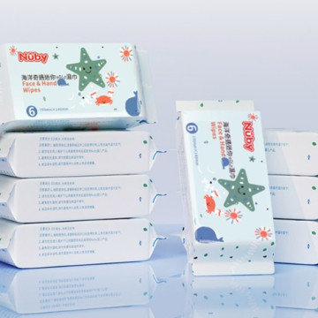 Nuby 海洋奇遇HOLD濕巾(6抽)*8包