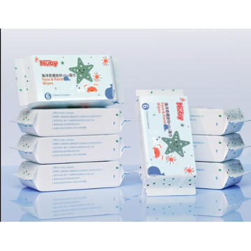 Nuby 海洋奇遇HOLD濕巾(6抽)*8包