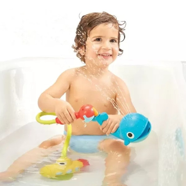 Yookidoo 以色列 洗澡/ 戲水玩具 - 噴水鯨魚蓮蓬頭套組