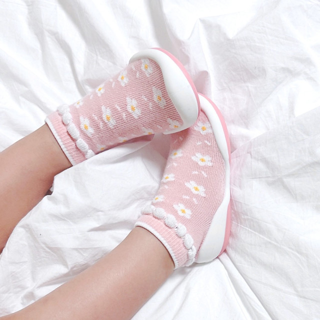 Ggomoosin 學步襪鞋 - 粉紅小花園
