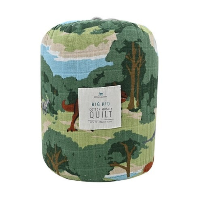 Little Unicorn 純棉加大版四層紗布毯 (多款可選)