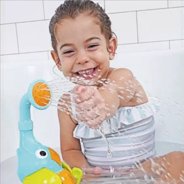 Yookidoo 以色列洗澡/戲水玩具-馬戲團小象