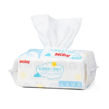 Nuby 乾濕兩用巾(80抽) 