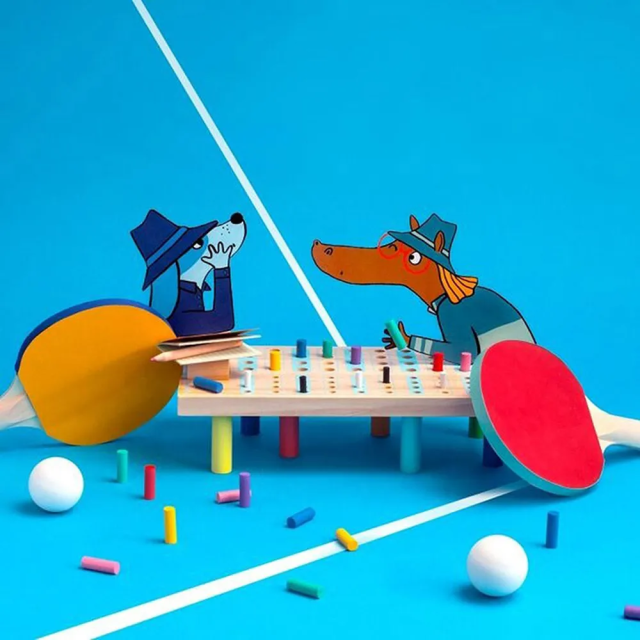 Moulin Roty 顏色位置猜猜看-瘋狂世界