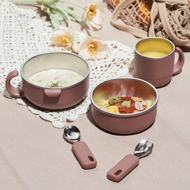 MOTHER-K Hug 外出豪華不鏽鋼餐具多件組