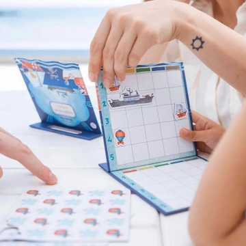 Moulin Roty 磁鐵遊戲書-戰艦棋盤