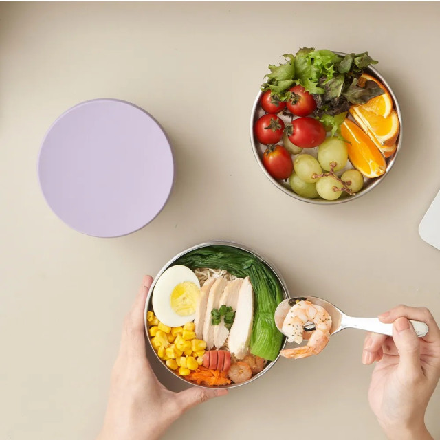 KOM (二代)一器盒成｜隔熱升級可微波不鏽鋼便當盒