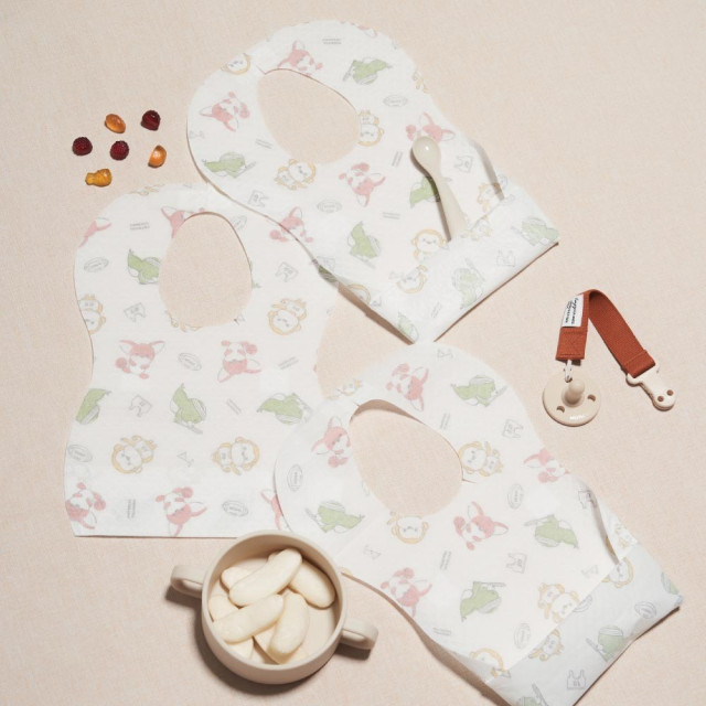 MOTHER-K 小淘氣拋棄式柔軟圍兜(20入)