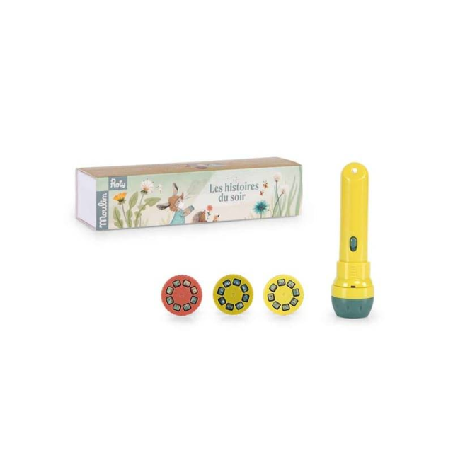 Moulin Roty 故事手電筒-三隻小兔子