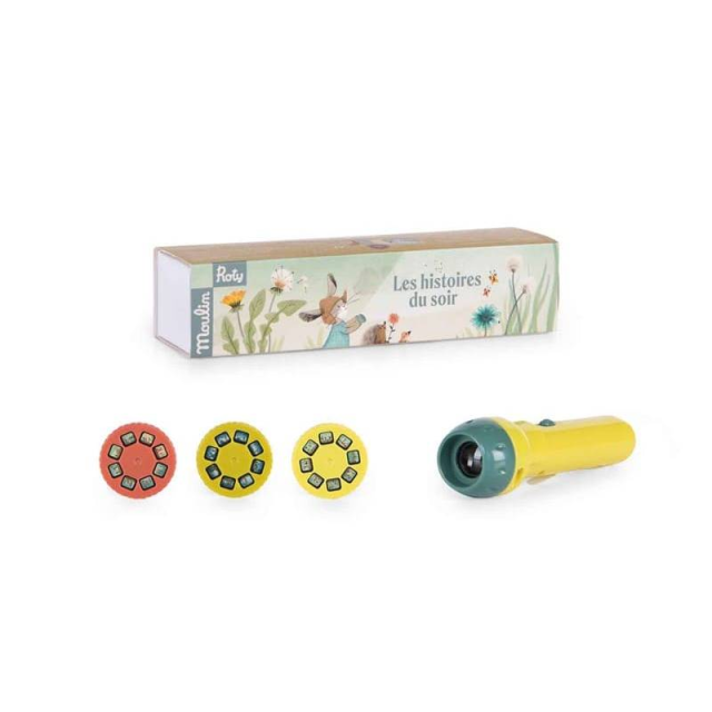 Moulin Roty 故事手電筒-三隻小兔子
