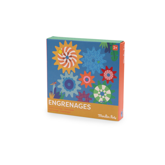 Moulin Roty 齒輪遊戲-斑紋動物