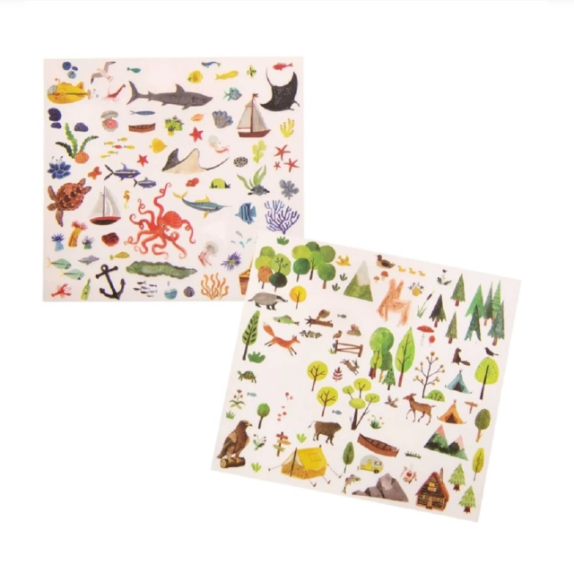 Moulin Roty 場景轉印貼紙-探險家