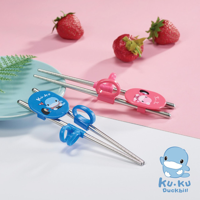 酷咕鴨 不鏽鋼學習筷