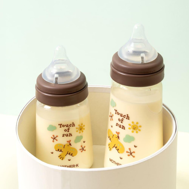 MOTHER-K 精粹極簡PPSU奶瓶 日映琥珀280ml