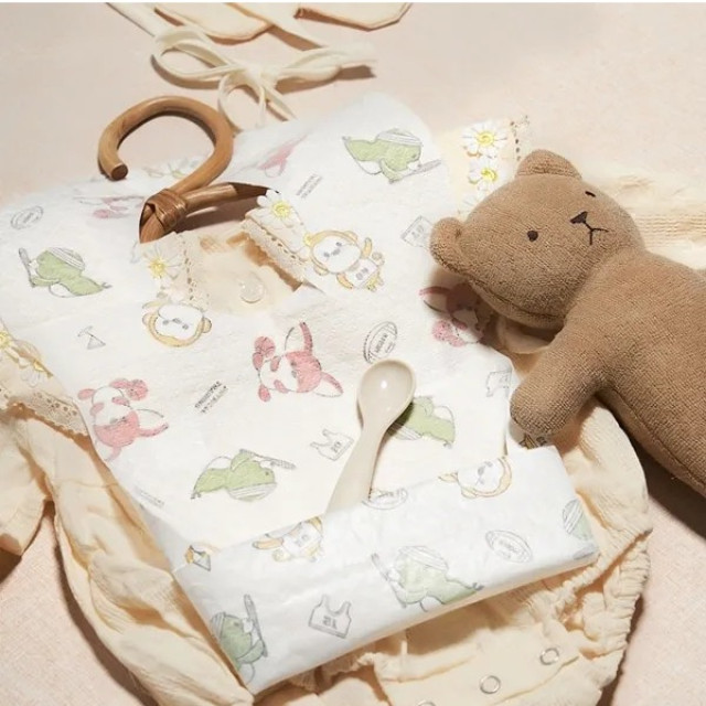 MOTHER-K K-MOM小淘氣拋棄式餐桌墊圍兜雙享組(20入)