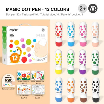 mideer 兒童魔法點點筆(12色)