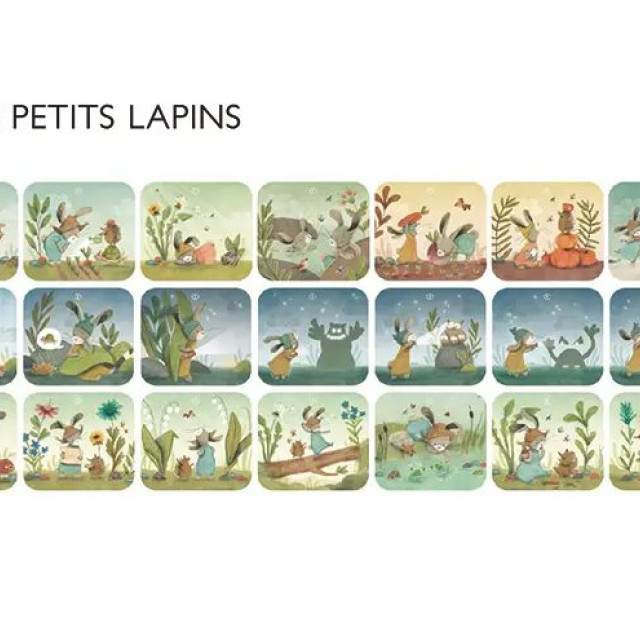 Moulin Roty 故事手電筒-三隻小兔子