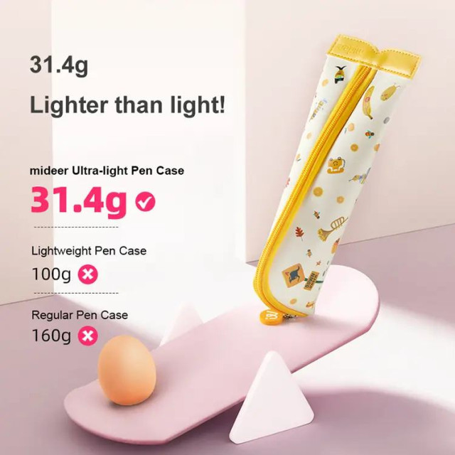 mideer 三角大開口筆袋-藝術(紫)