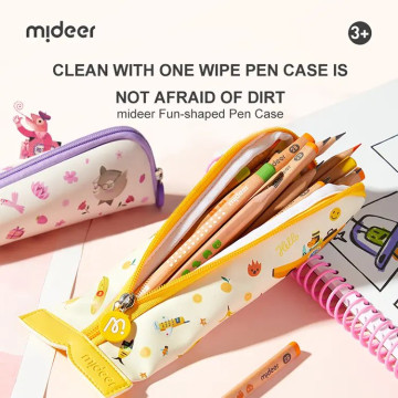 mideer 三角大開口筆袋-藝術(紫)