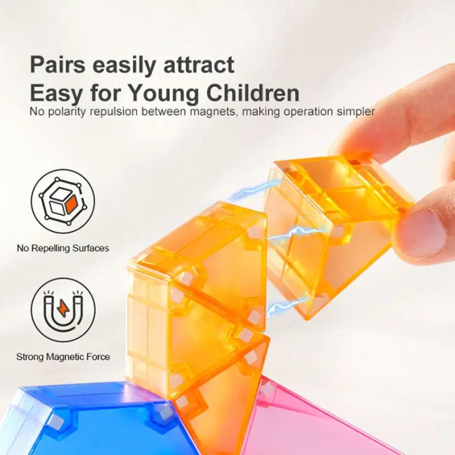 mideer 多彩透光磁力積木(20PCS)