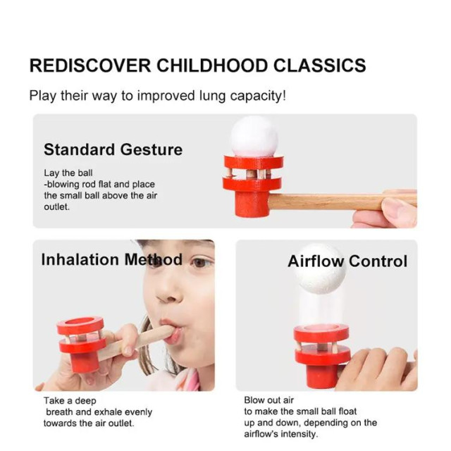 mideer 懸浮吹球遊戲(紅)