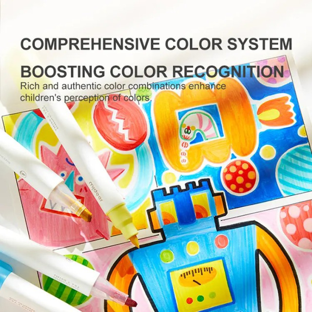 mideer 雙頭水性麥克筆(6色)