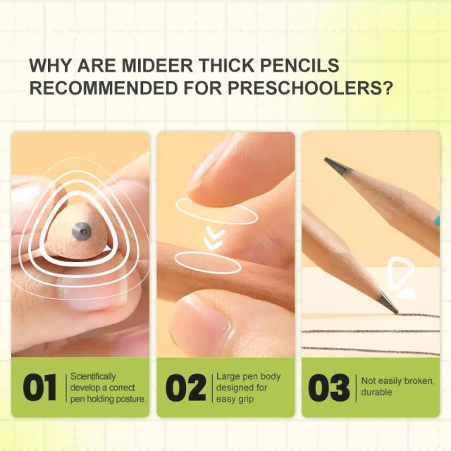 mideer 兒童專用三角鉛筆