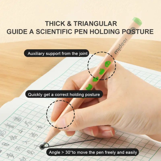 mideer 兒童專用三角鉛筆