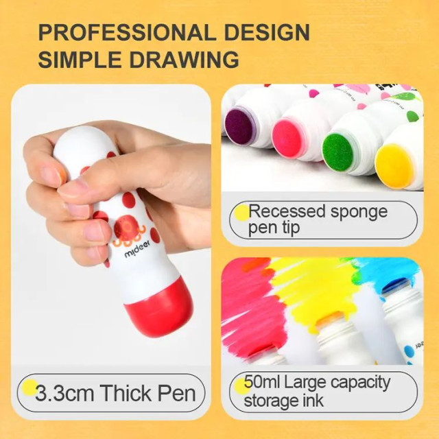 mideer 兒童魔法點點筆(12色)