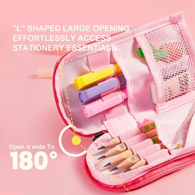 mideer 多功能防水翻轉筆袋-浣熊