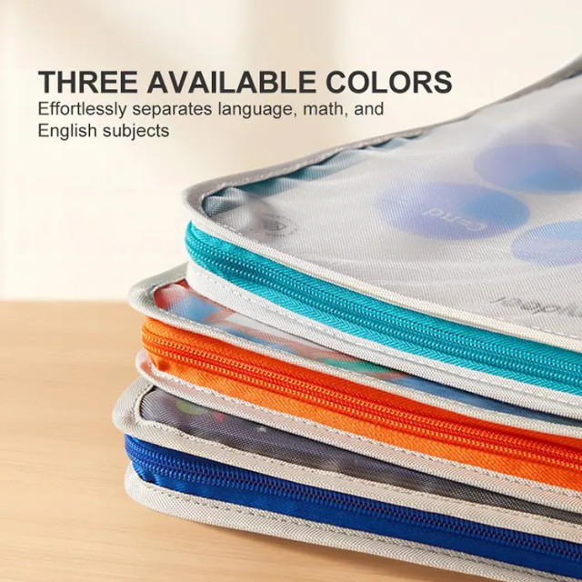 mideer 小學生分類收納袋(藍)