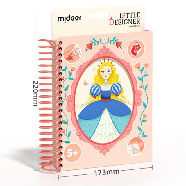 mideer 多功能時尚造型手冊-公主的舞會