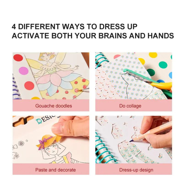 mideer 多功能時尚造型手冊-公主的舞會