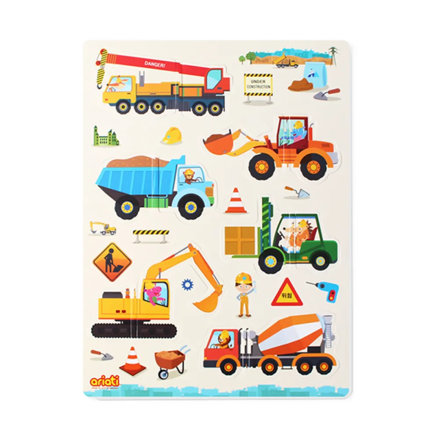 Ariati 磁性配對拼圖 汽車