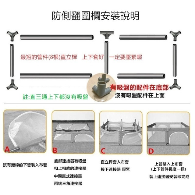 貝貝佳 兒童遊戲圍欄尺 (180*200)