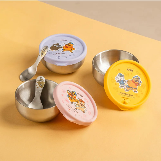 KOMx達克比 可微波便當盒｜附彩色316平底匙