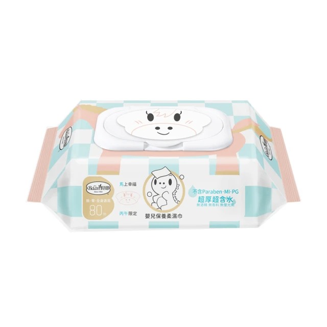 貝恩 嬰兒保養柔濕巾 80抽/24包 箱購