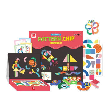 Ariati 磁性拼圖書 幾何拼貼 色彩形狀認知