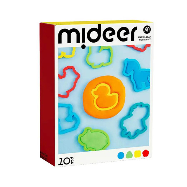 mideer 黏土工具-押花動物模具組